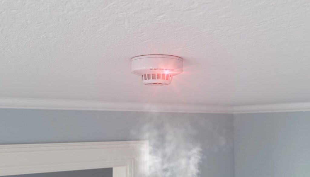 smoke alarm going off